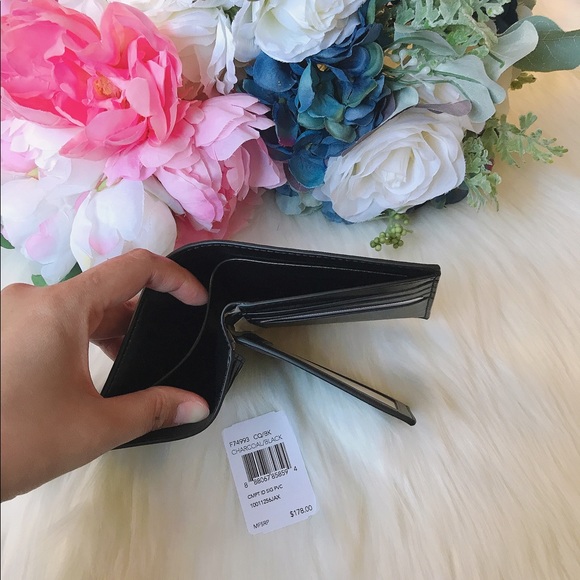 Coach Men’s Compact ID Signature Wallet F74993 - Picture 2 of 6